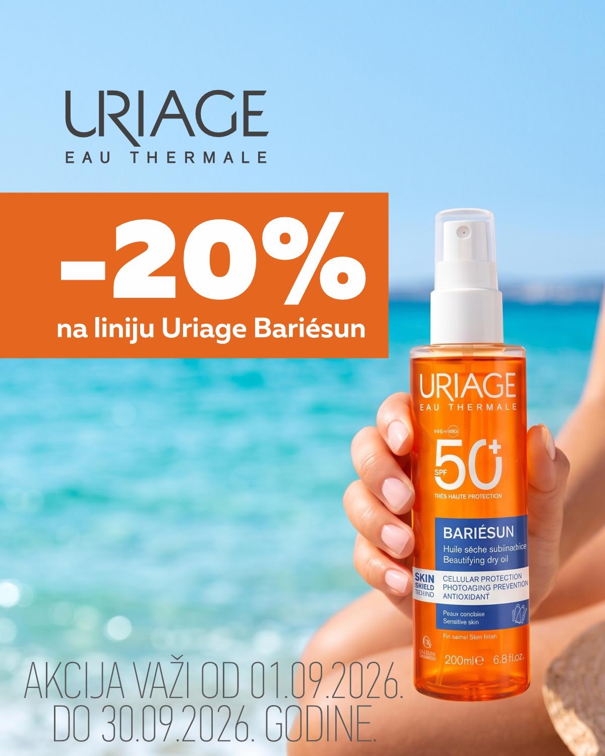 20% popusta na Uriage Bariésun liniju.